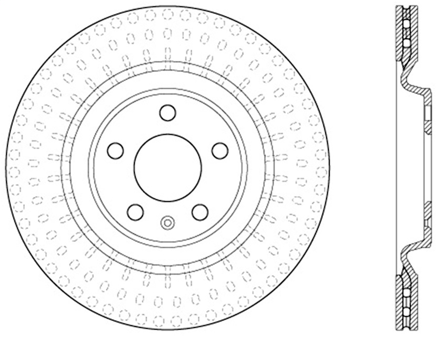 StopTech 126.33137CSL Sport Cryo-Treated Slotted Disc Brake Rotor