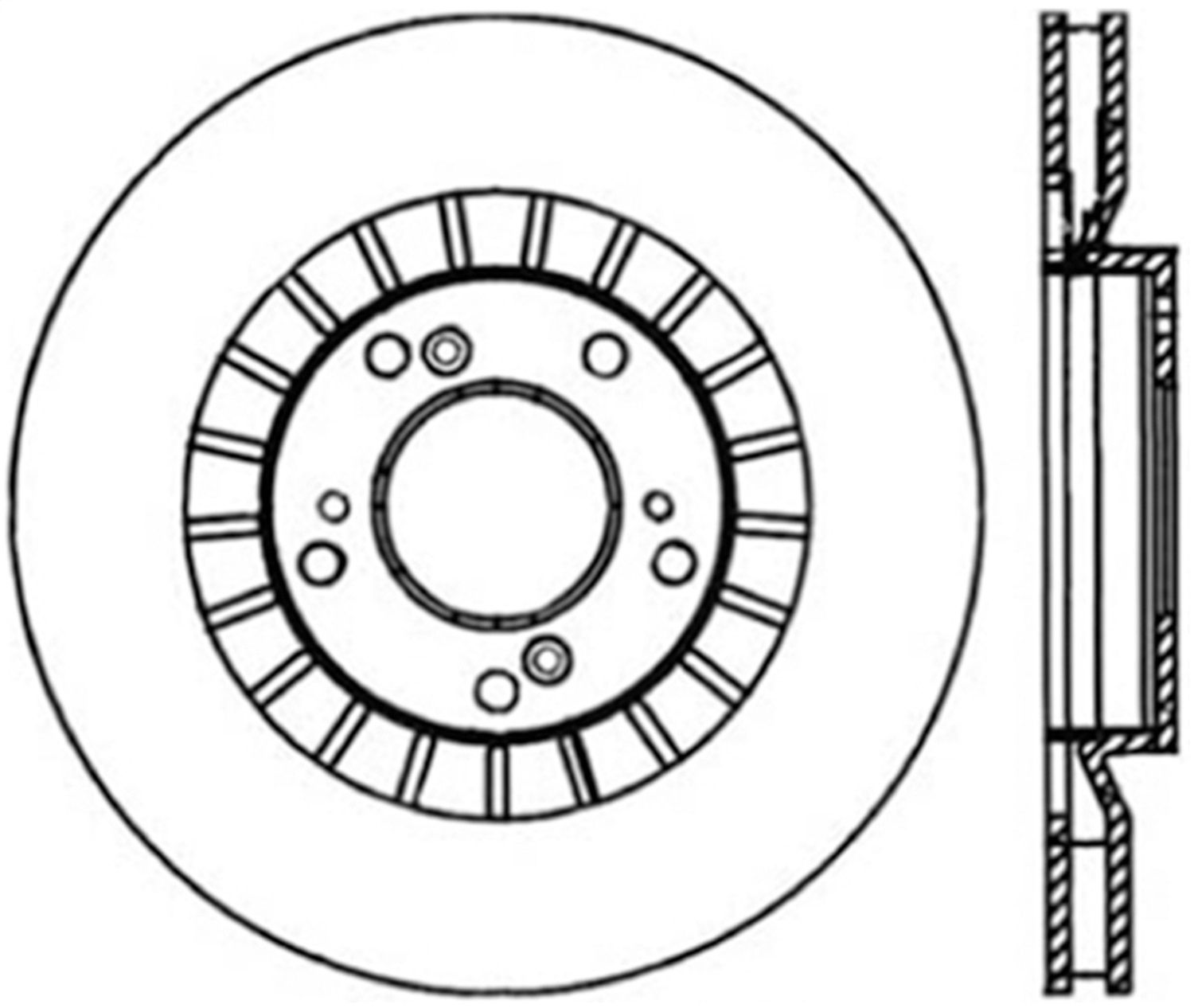 StopTech 126.40048CSL Sport Cryo-Treated Slotted Disc Brake Rotor Fits S2000