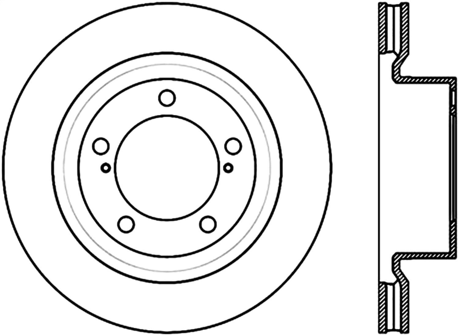 StopTech 126.44156CSL Sport Cryo-Treated Slotted Disc Brake Rotor