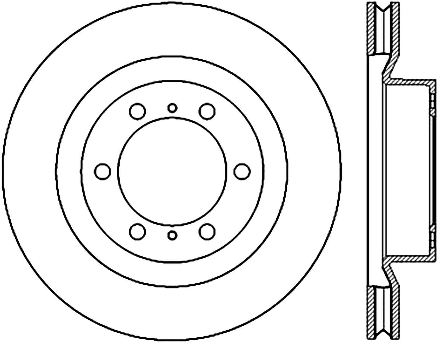 StopTech 126.44174CSL Sport Cryo-Treated Slotted Disc Brake Rotor