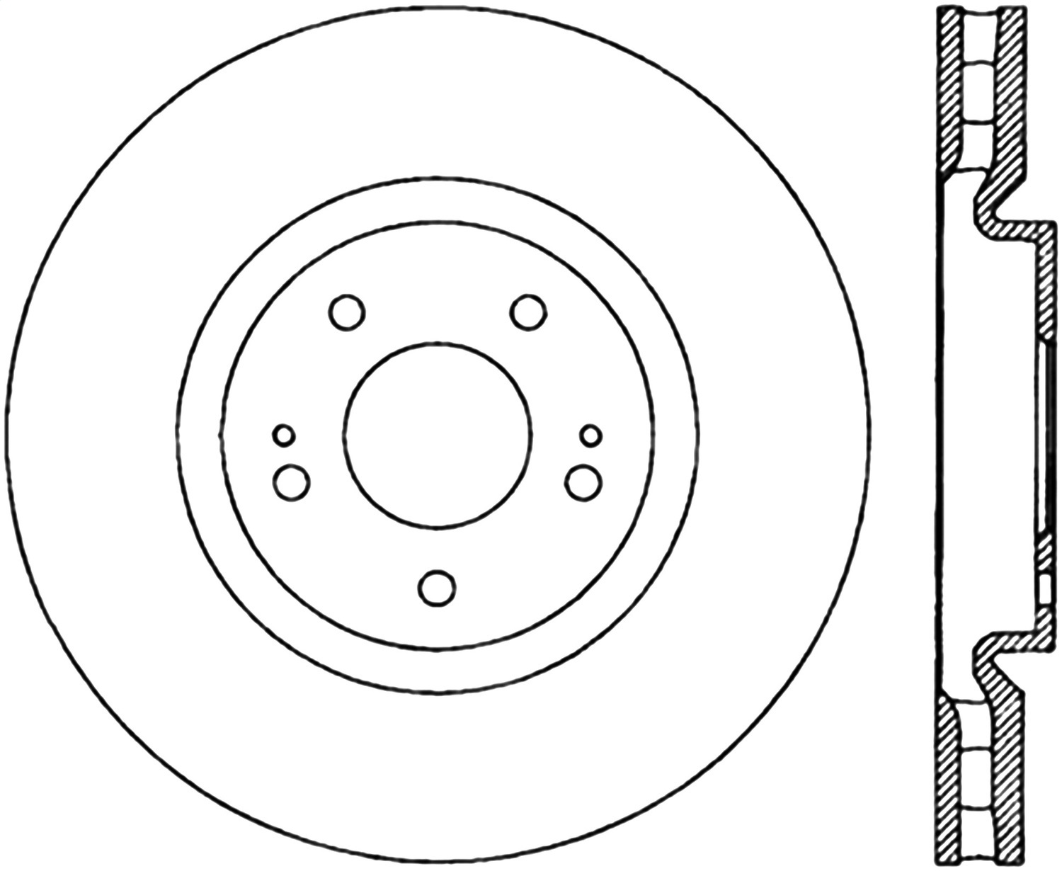 StopTech 126.46064CSR Sport Cryo-Treated Slotted Disc Brake Rotor Fits Lancer