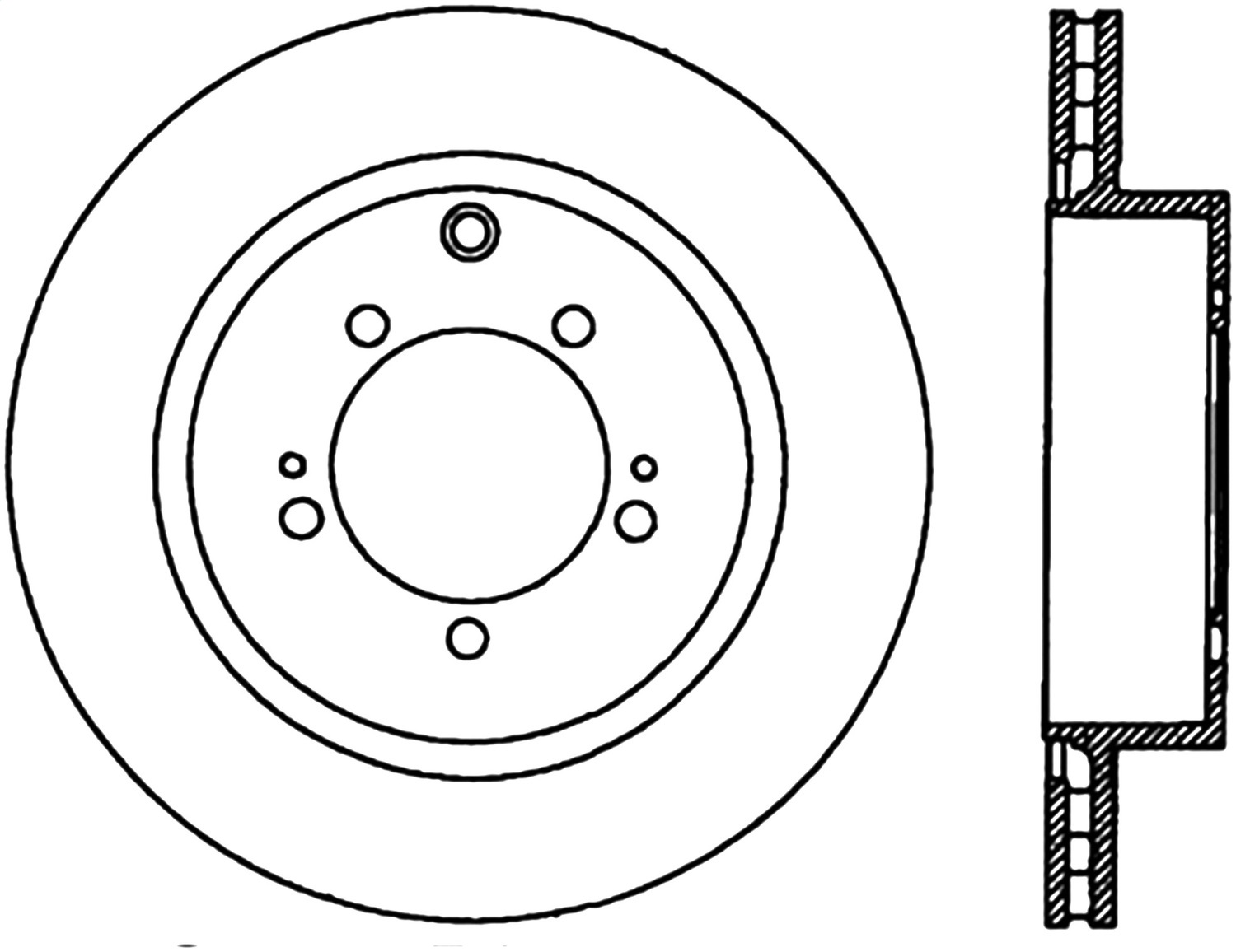 StopTech 126.46065CSR Sport Cryo-Treated Slotted Disc Brake Rotor Fits Lancer