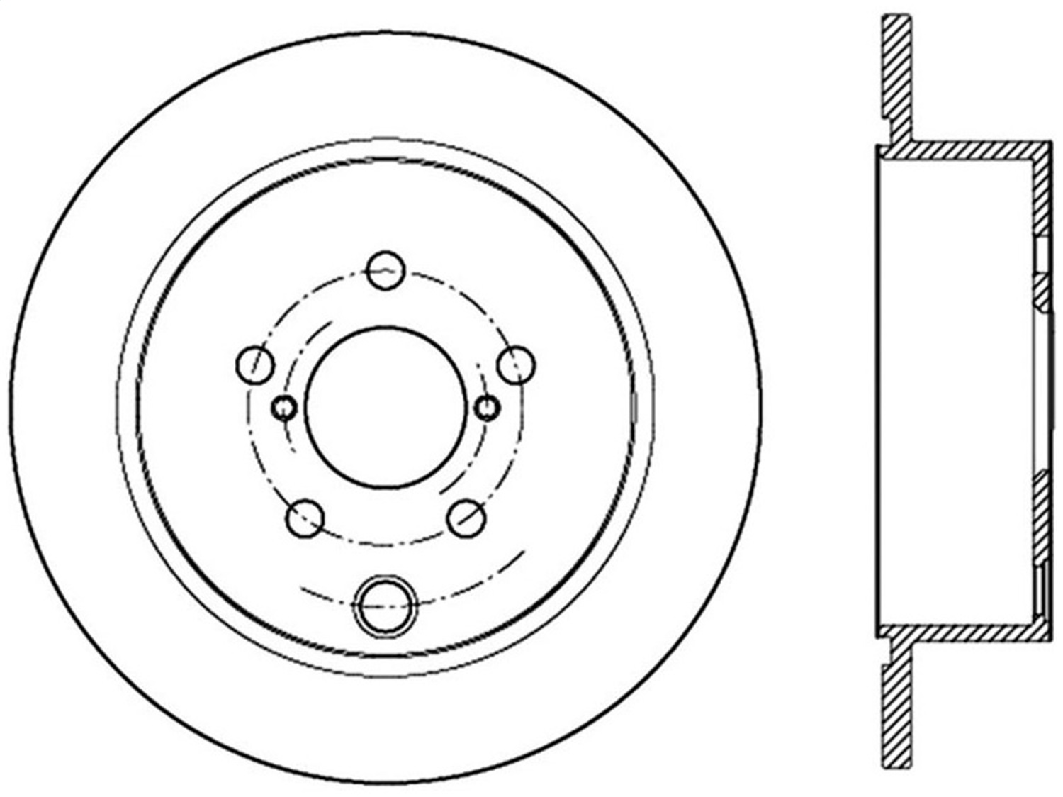 StopTech 126.47033SL Sport Slotted Disc Brake Rotor