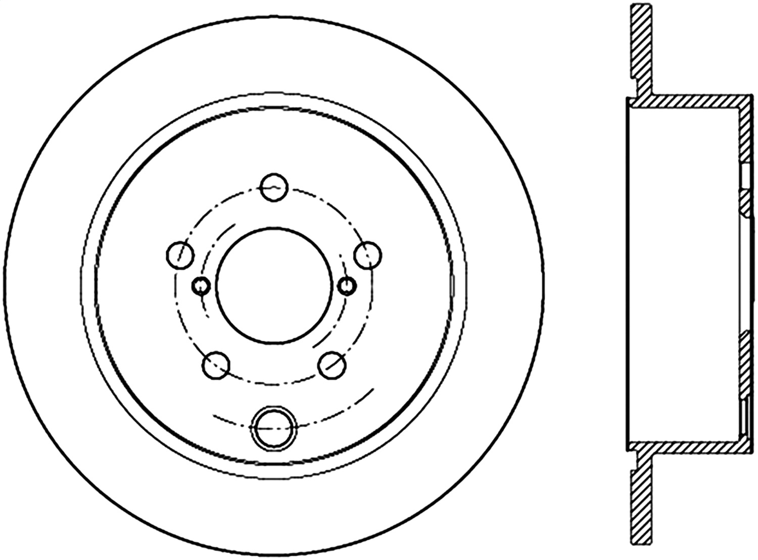 StopTech 126.47033SR Sport Slotted Disc Brake Rotor