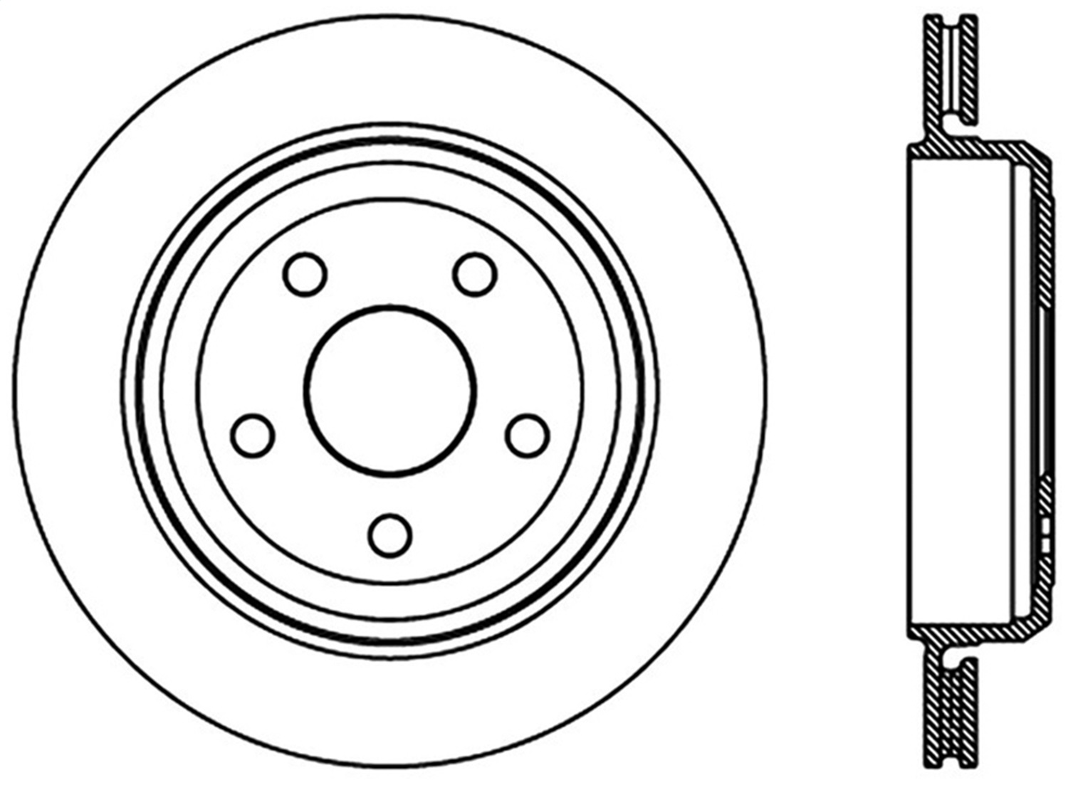 StopTech 126.58007SL Sport Slotted Disc Brake Rotor