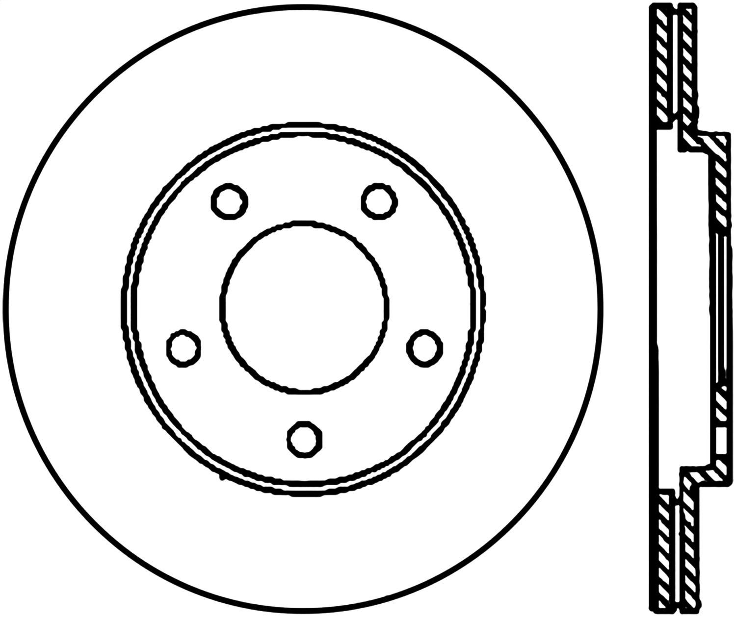 StopTech 126.61087CSL Sport Cryo-Treated Slotted Disc Brake Rotor Fits Mustang