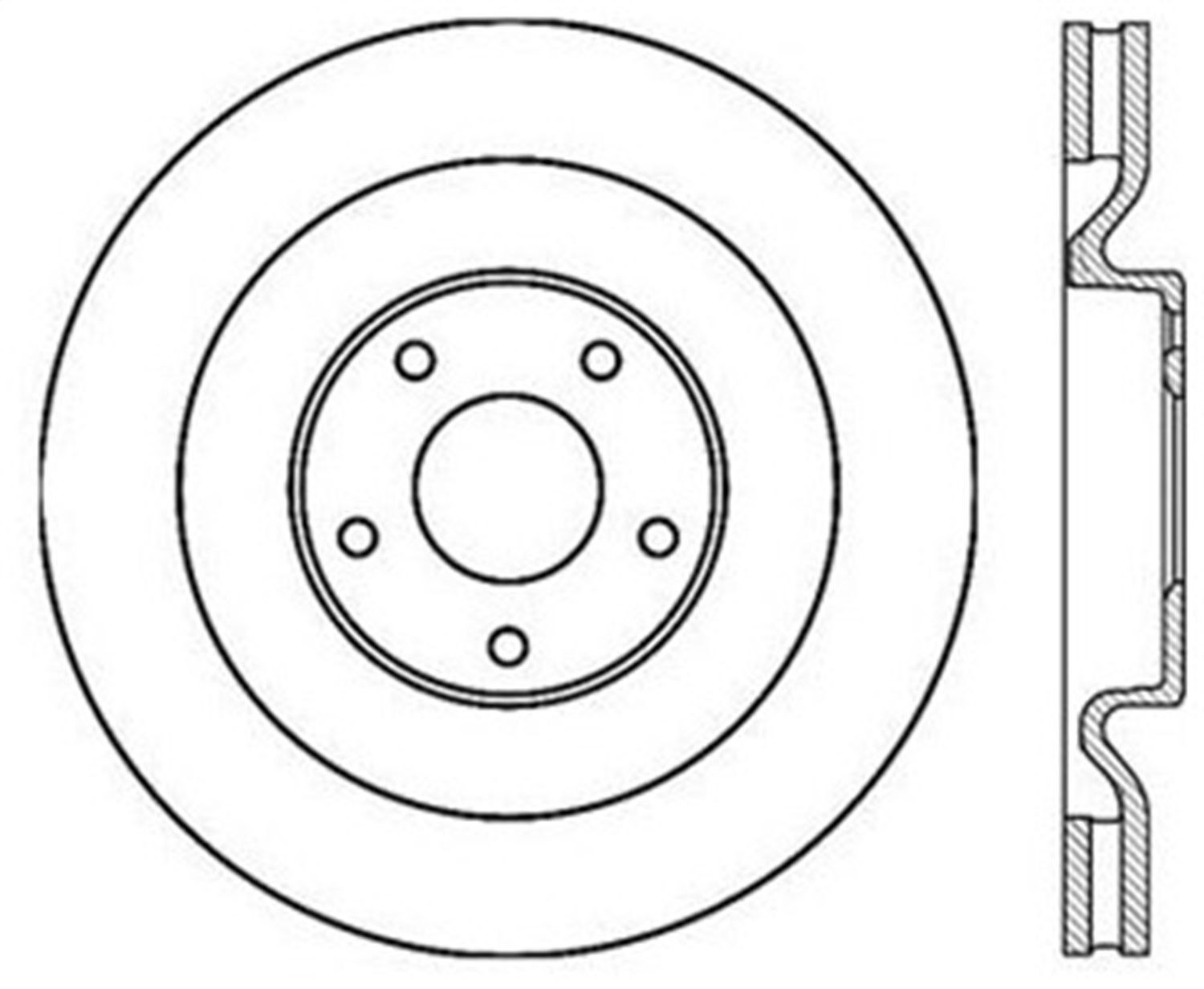 StopTech 126.62102CSR Sport Cryo-Treated Slotted Disc Brake Rotor Fits Corvette