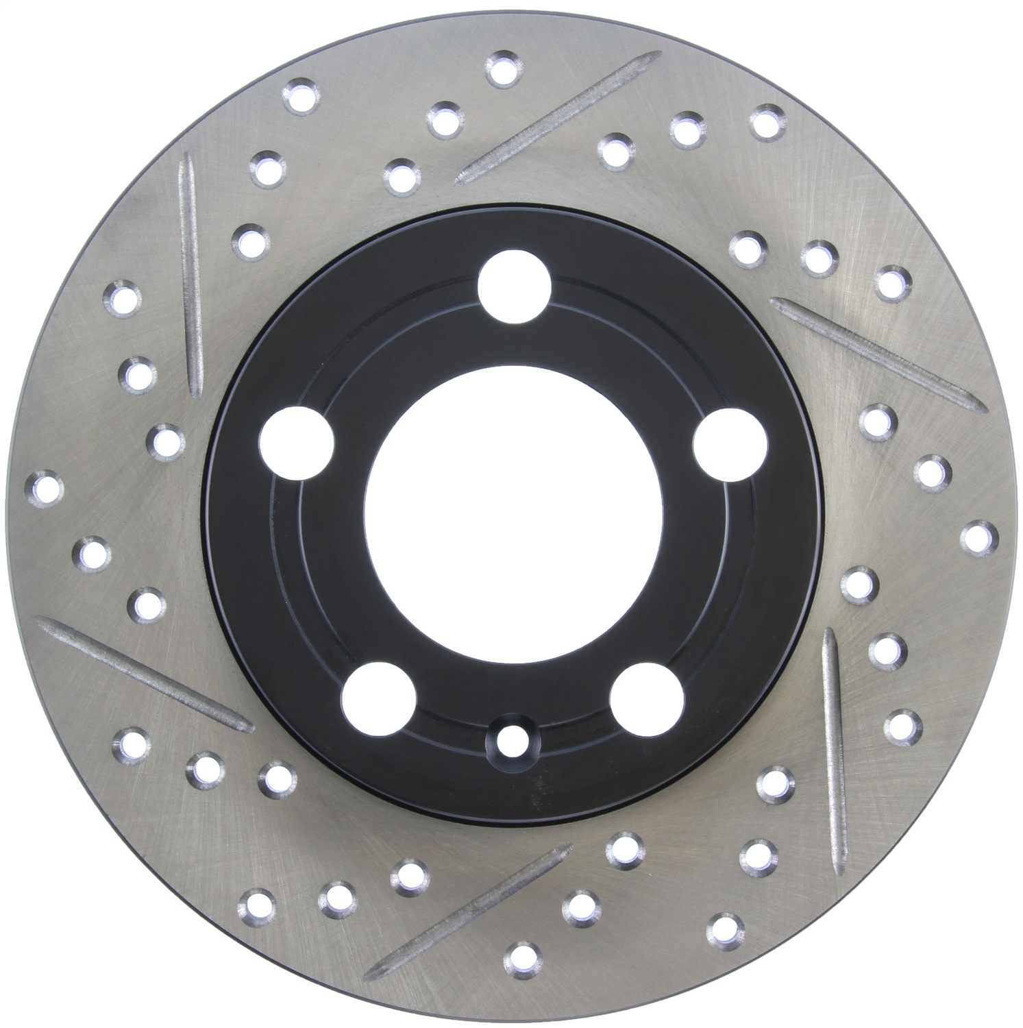 StopTech 127.33057R Sport Cross-Drilled And Slotted Disc Brake Rotor