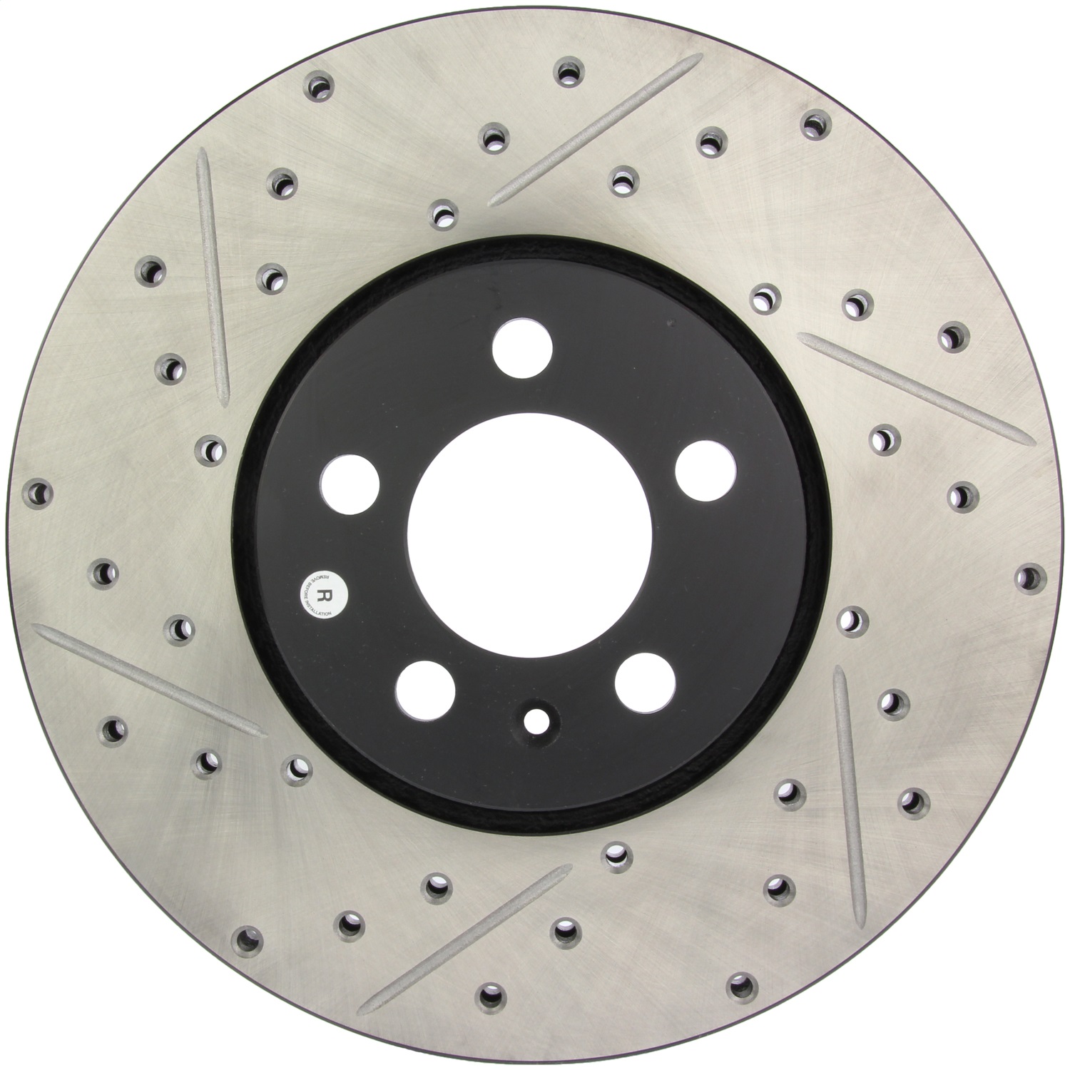 StopTech 127.33059R Sport Cross-Drilled And Slotted Disc Brake Rotor