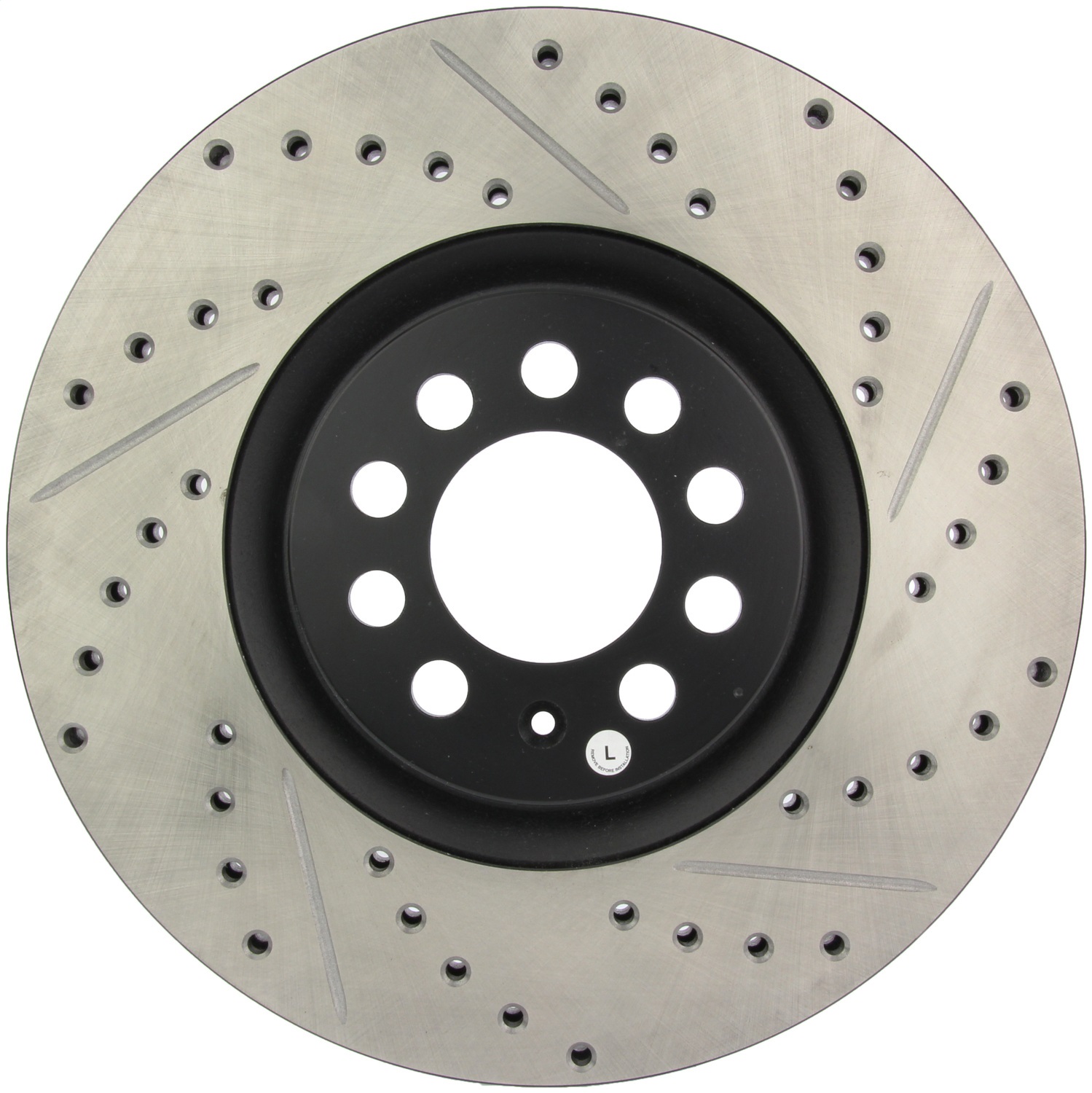 StopTech 127.33062L Sport Cross-Drilled And Slotted Disc Brake Rotor