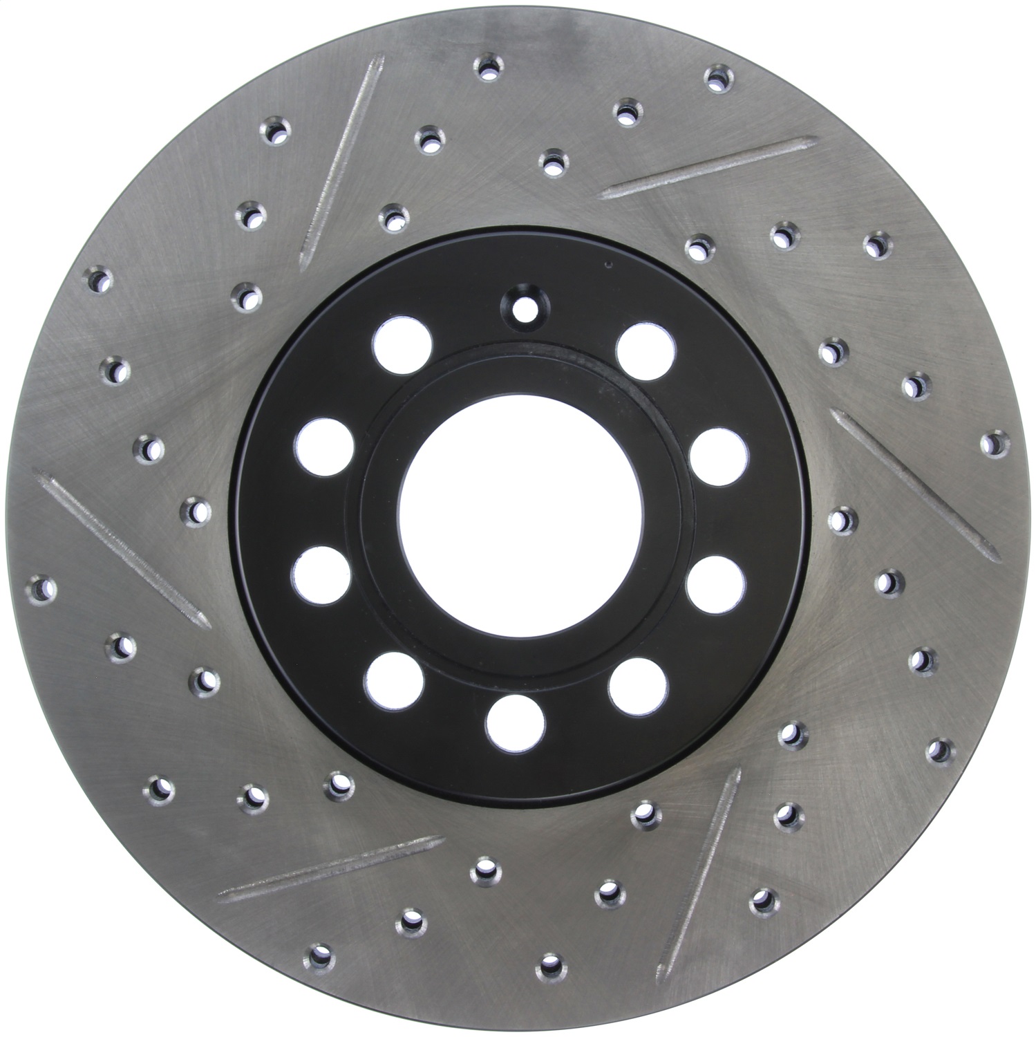 StopTech 127.33110R Sport Cross-Drilled And Slotted Disc Brake Rotor