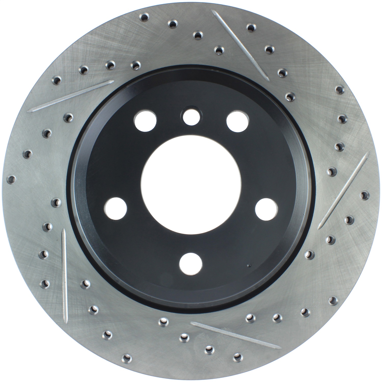 StopTech 127.34141L Sport Cross-Drilled And Slotted Disc Brake Rotor