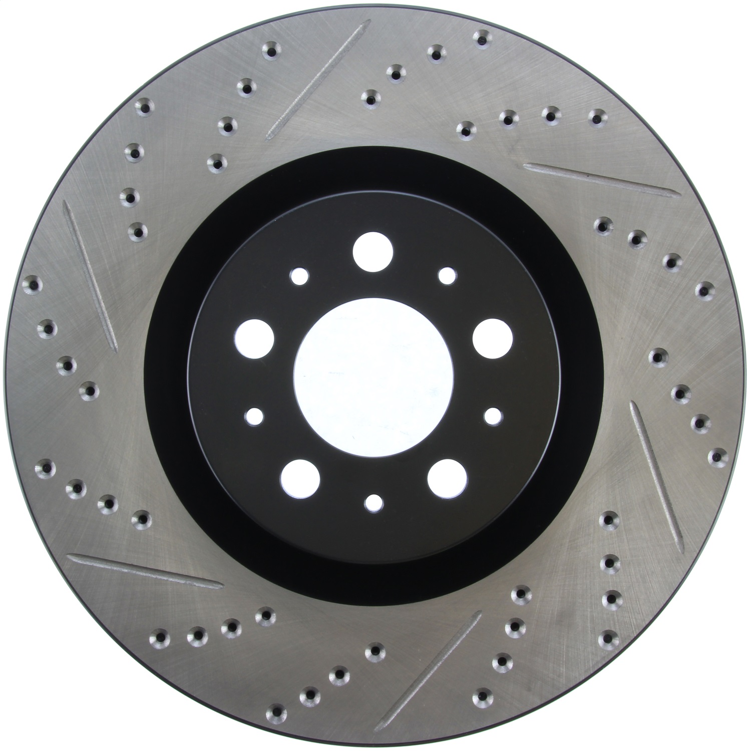 StopTech 127.39035R Sport Cross-Drilled And Slotted Disc Brake Rotor