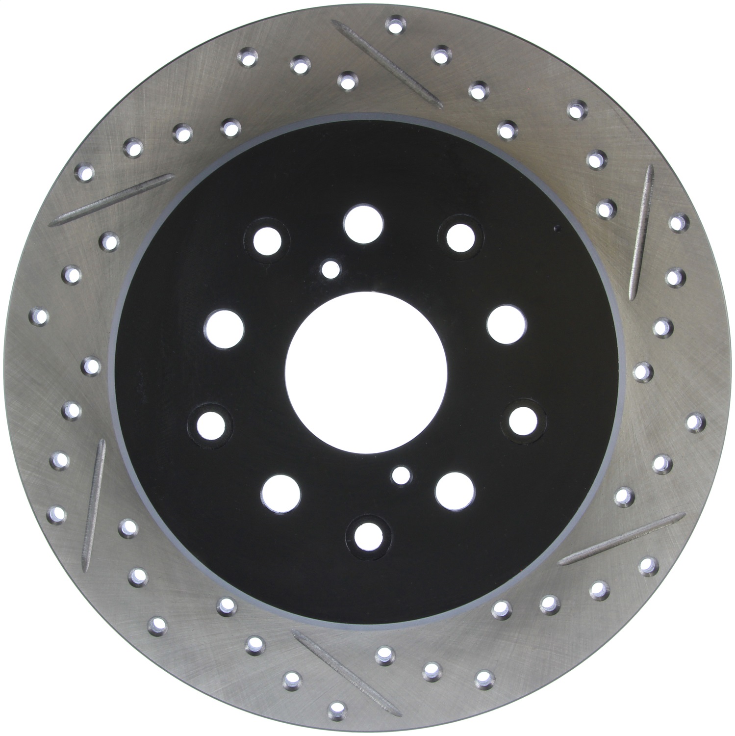 StopTech 127.44090L Sport Cross-Drilled And Slotted Disc Brake Rotor