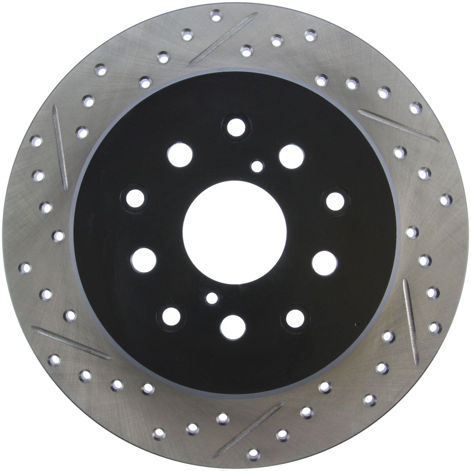 StopTech 127.44090R Sport Cross-Drilled And Slotted Disc Brake Rotor