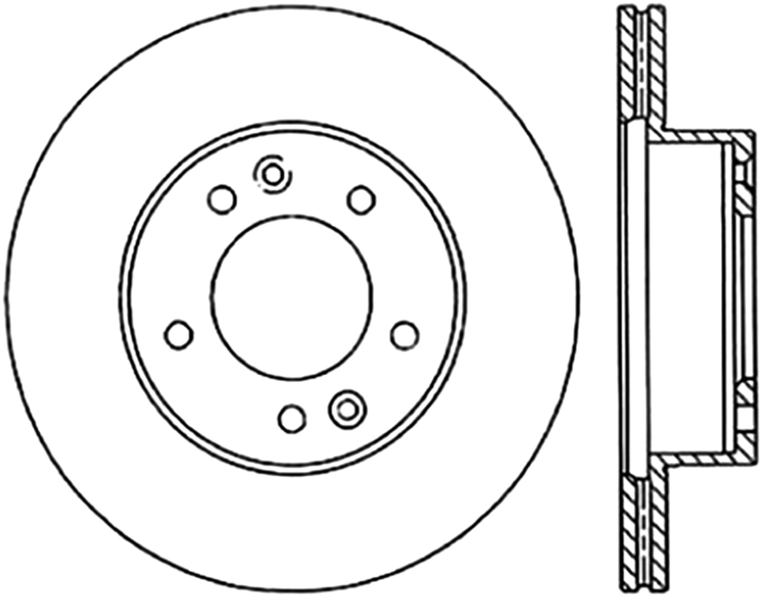 StopTech 127.45022R Sport Cross-Drilled And Slotted Disc Brake Rotor Fits RX-7