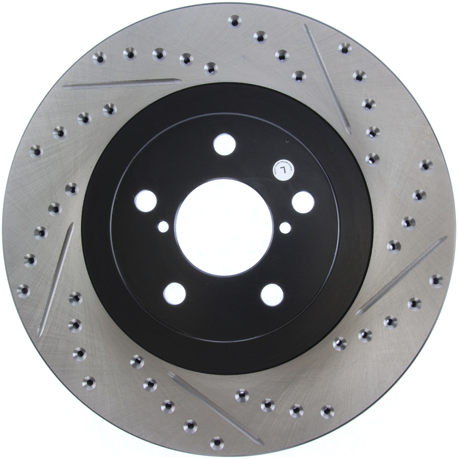 StopTech 127.47018L Sport Cross-Drilled And Slotted Disc Brake Rotor