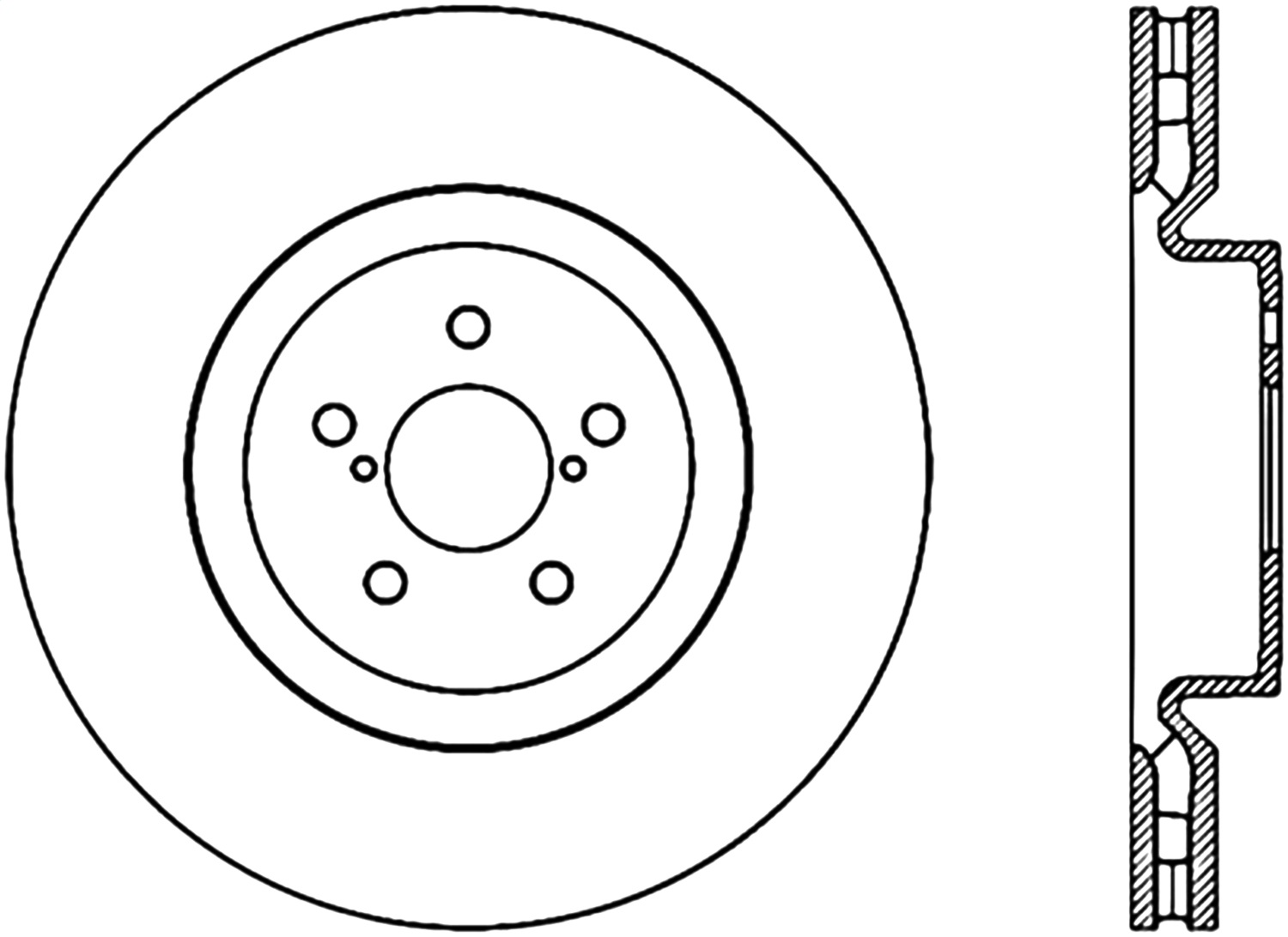 StopTech 127.47019R Sport Cross-Drilled And Slotted Disc Brake Rotor