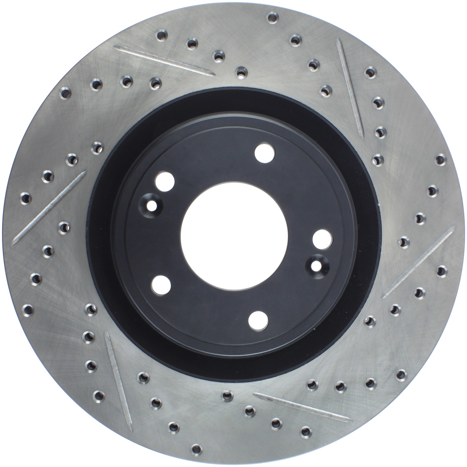 StopTech 127.51038L Sport Cross-Drilled And Slotted Disc Brake Rotor