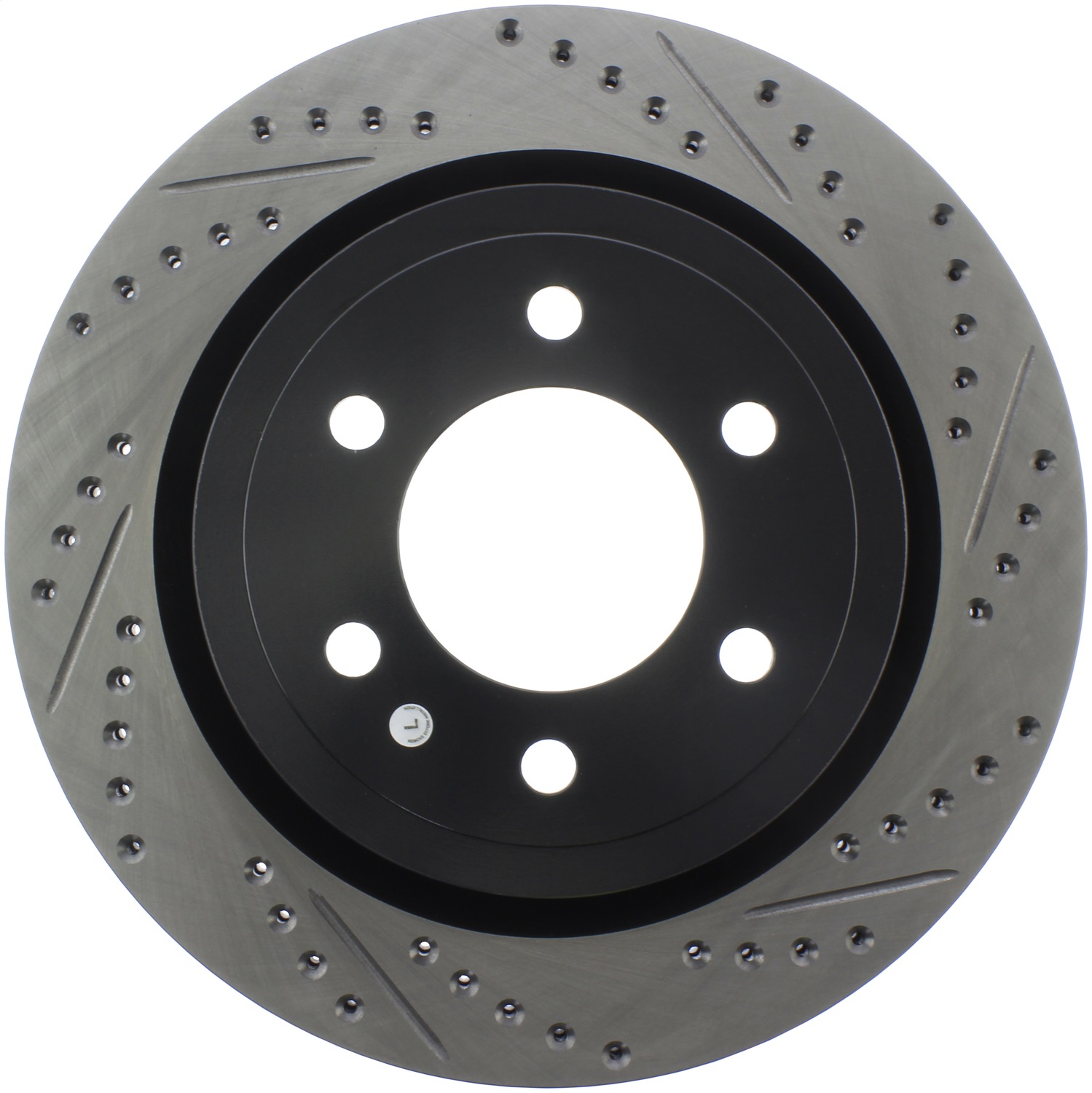 StopTech 127.65153L Sport Cross-Drilled And Slotted Disc Brake Rotor