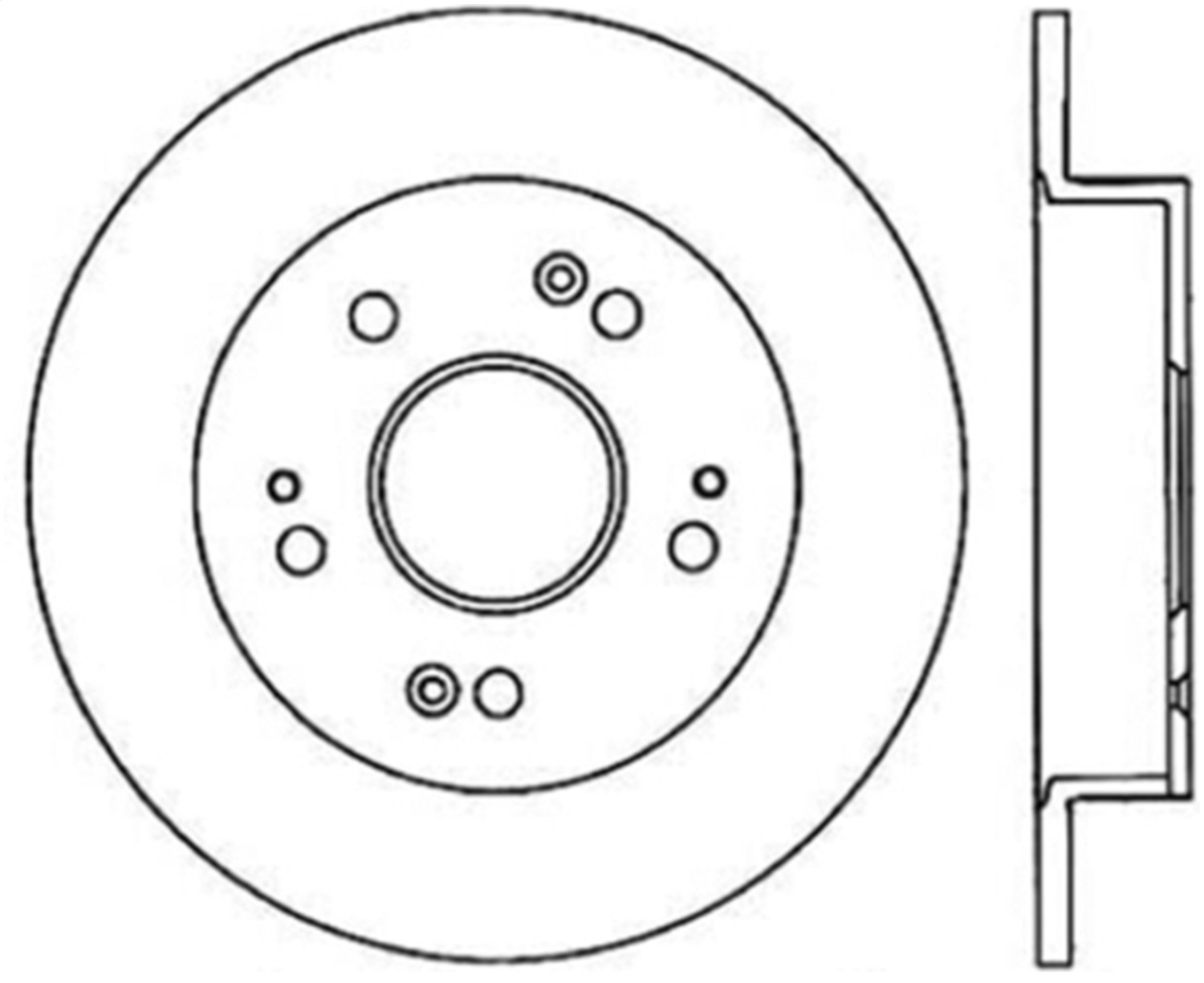 StopTech 128.40040R Sport Cross-Drilled Disc Brake Rotor