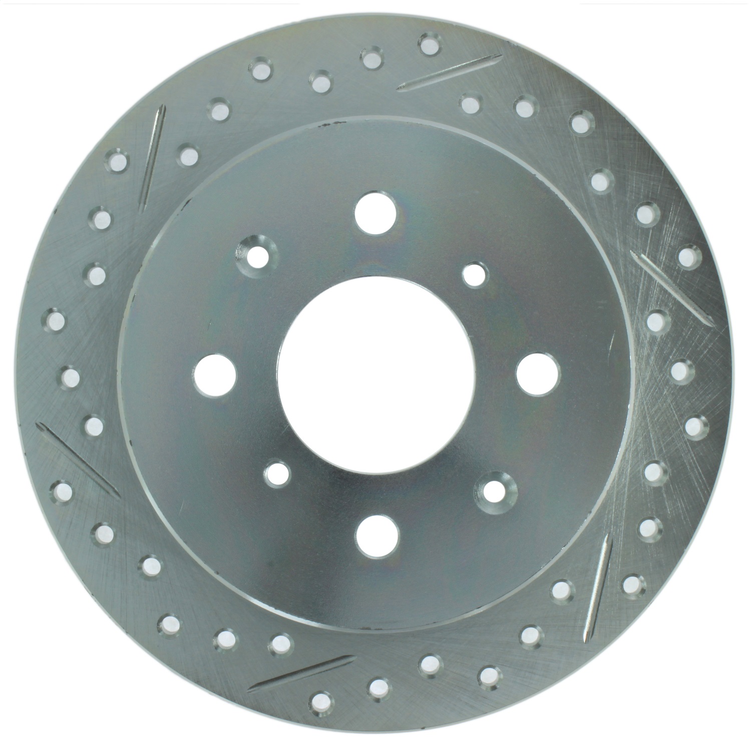 StopTech 227.40017R Select Sport Cross-Drilled And Slotted Disc Brake Rotor