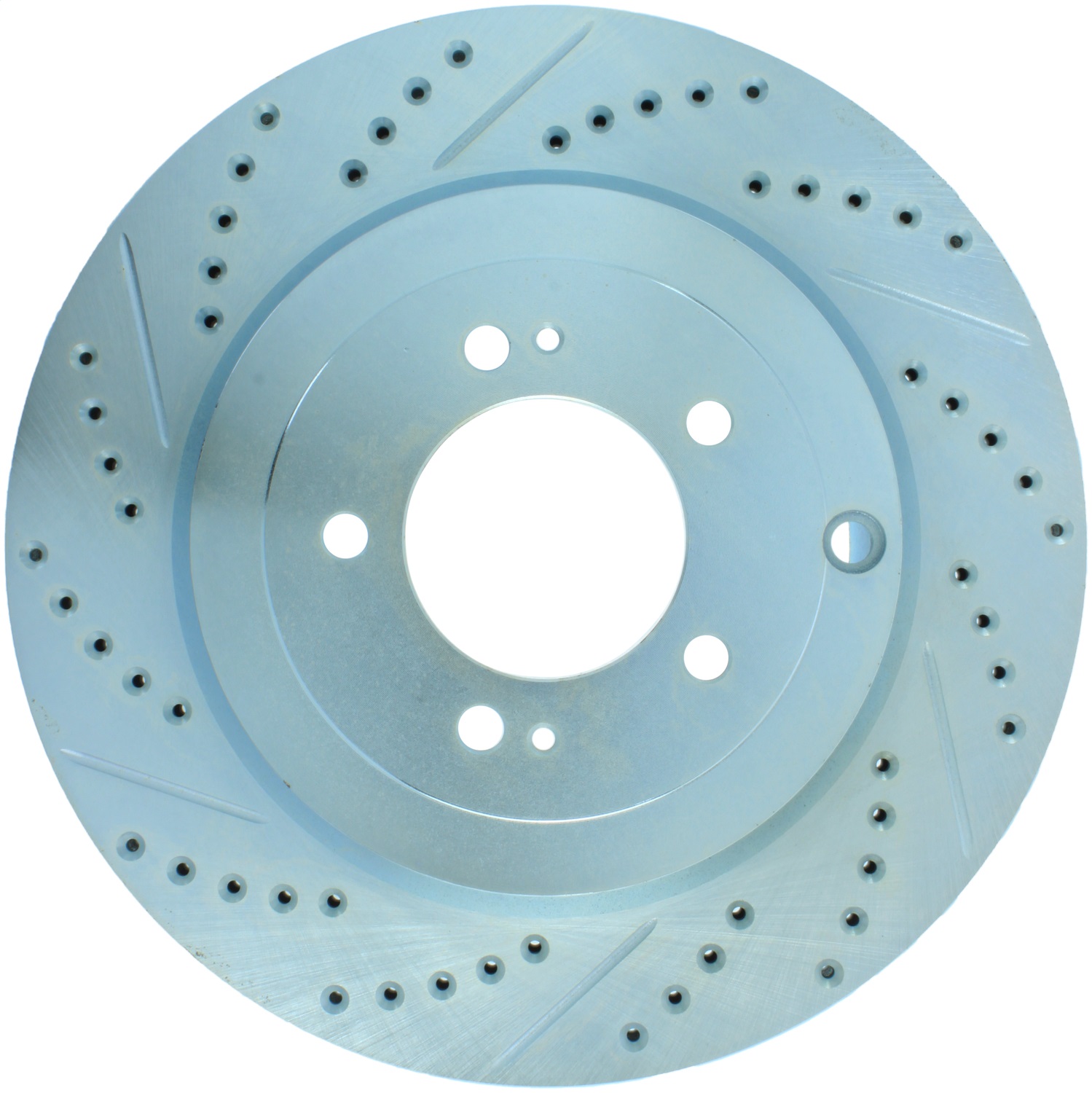 StopTech 227.46075R Select Sport Cross-Drilled And Slotted Disc Brake Rotor