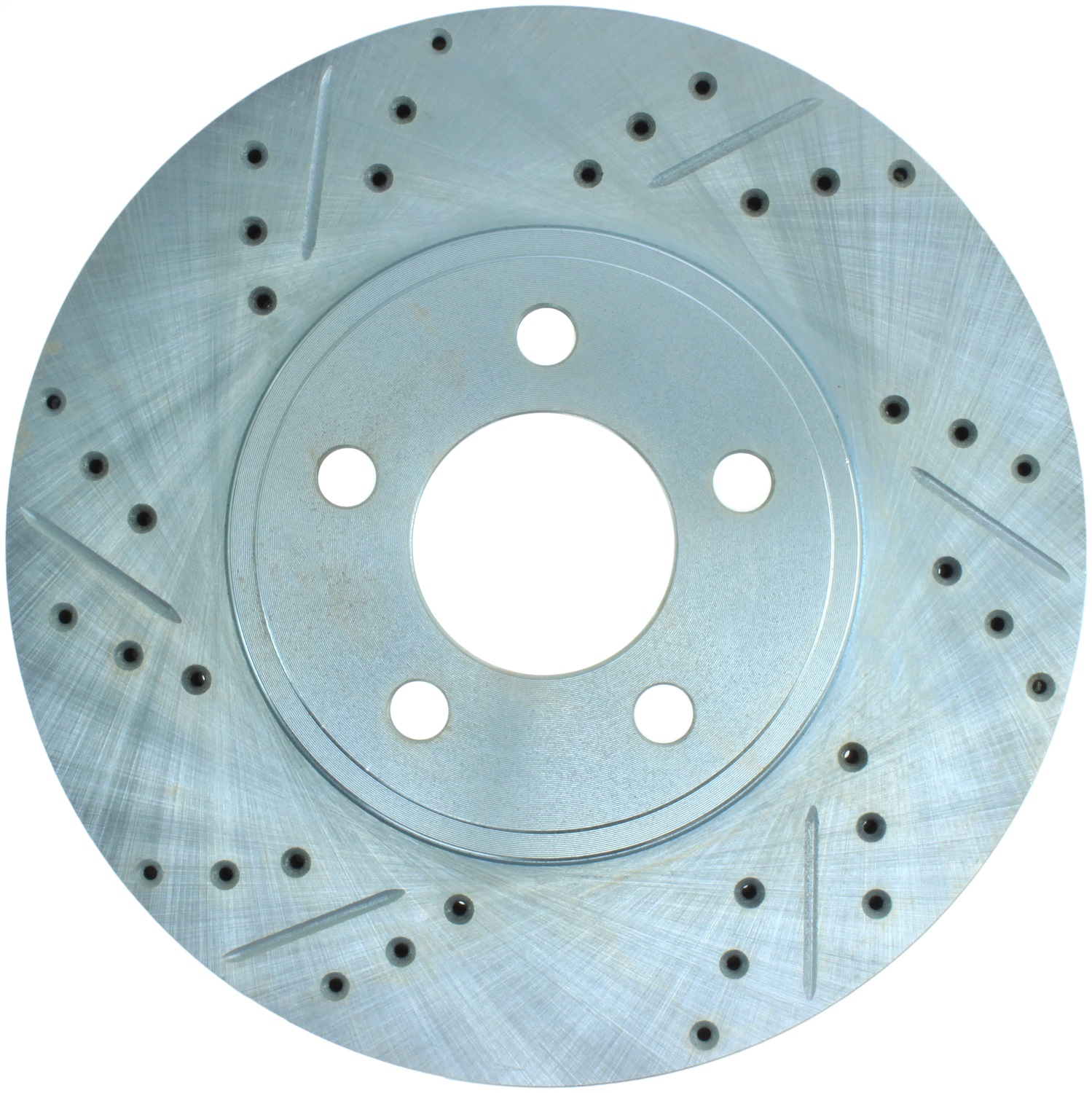 StopTech 227.61072R Select Sport Cross-Drilled And Slotted Disc Brake Rotor