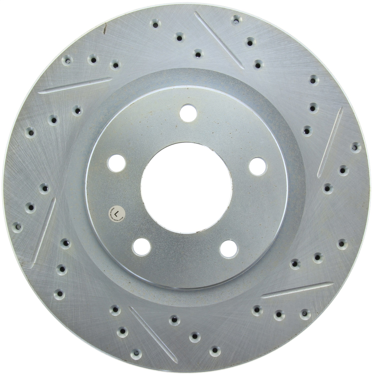 StopTech 227.63067L Select Sport Cross-Drilled And Slotted Disc Brake Rotor