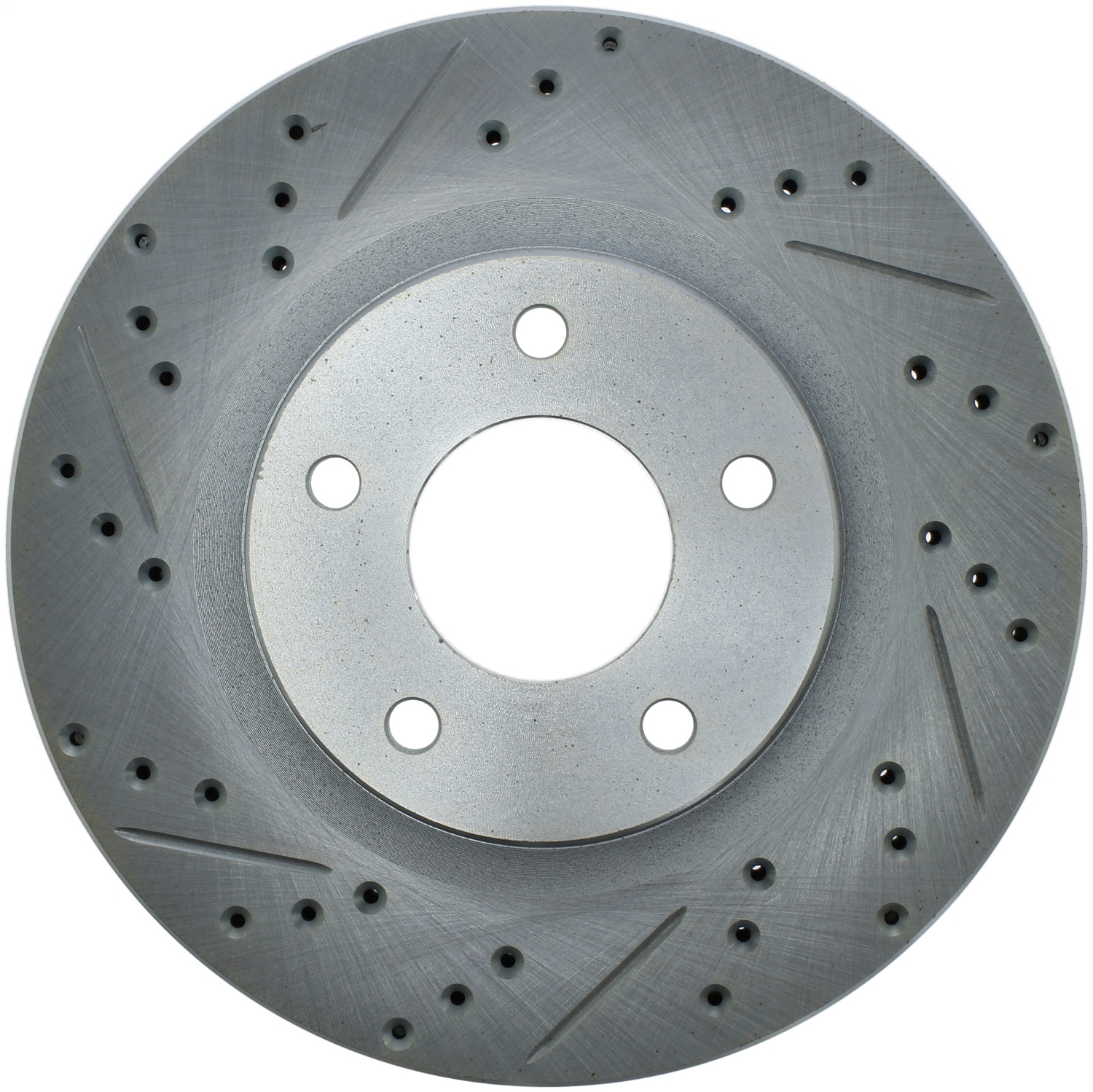 StopTech 227.63067R Select Sport Cross-Drilled And Slotted Disc Brake Rotor