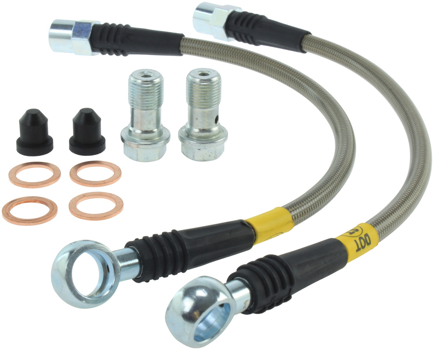 StopTech 950.33502 Stainless Steel Hose Set Fits 96-09 A4 A4 Quattro S4