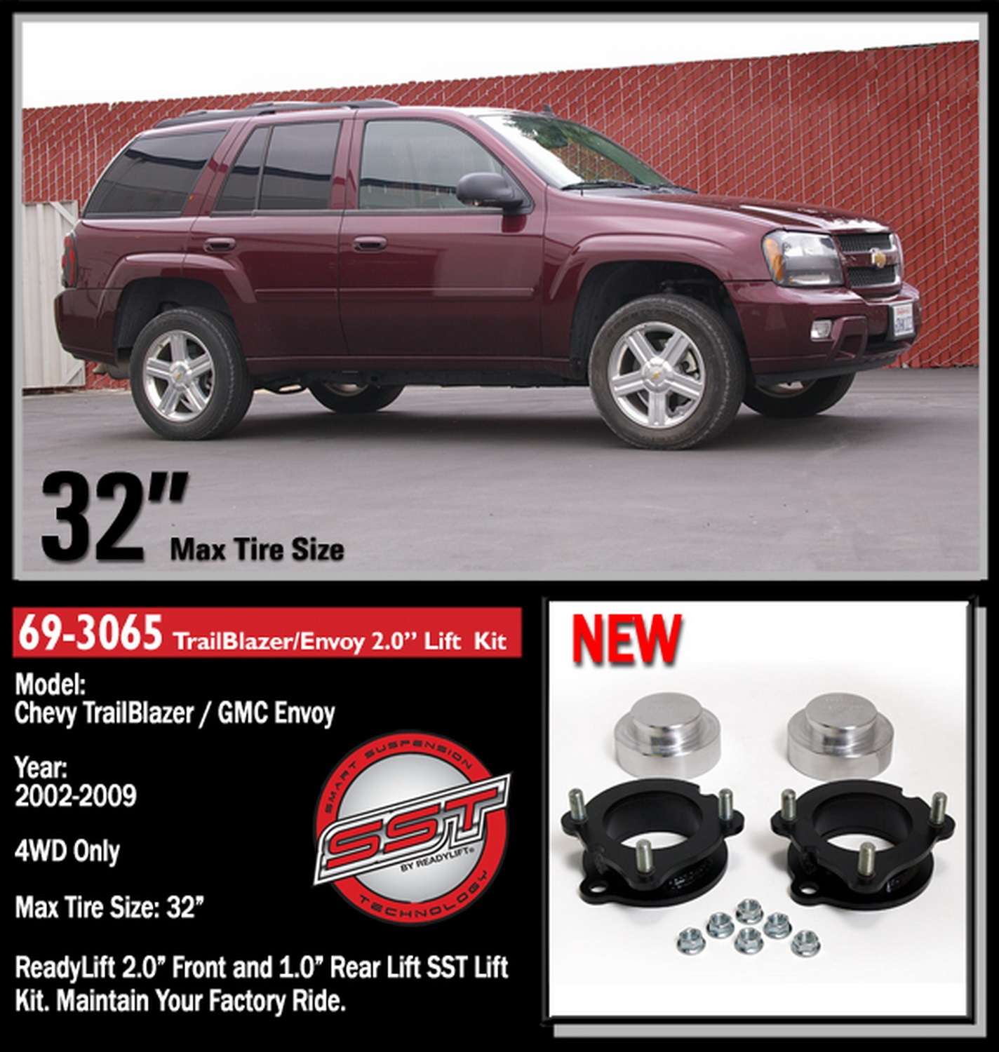 2008 chevy trailblazer lift kit