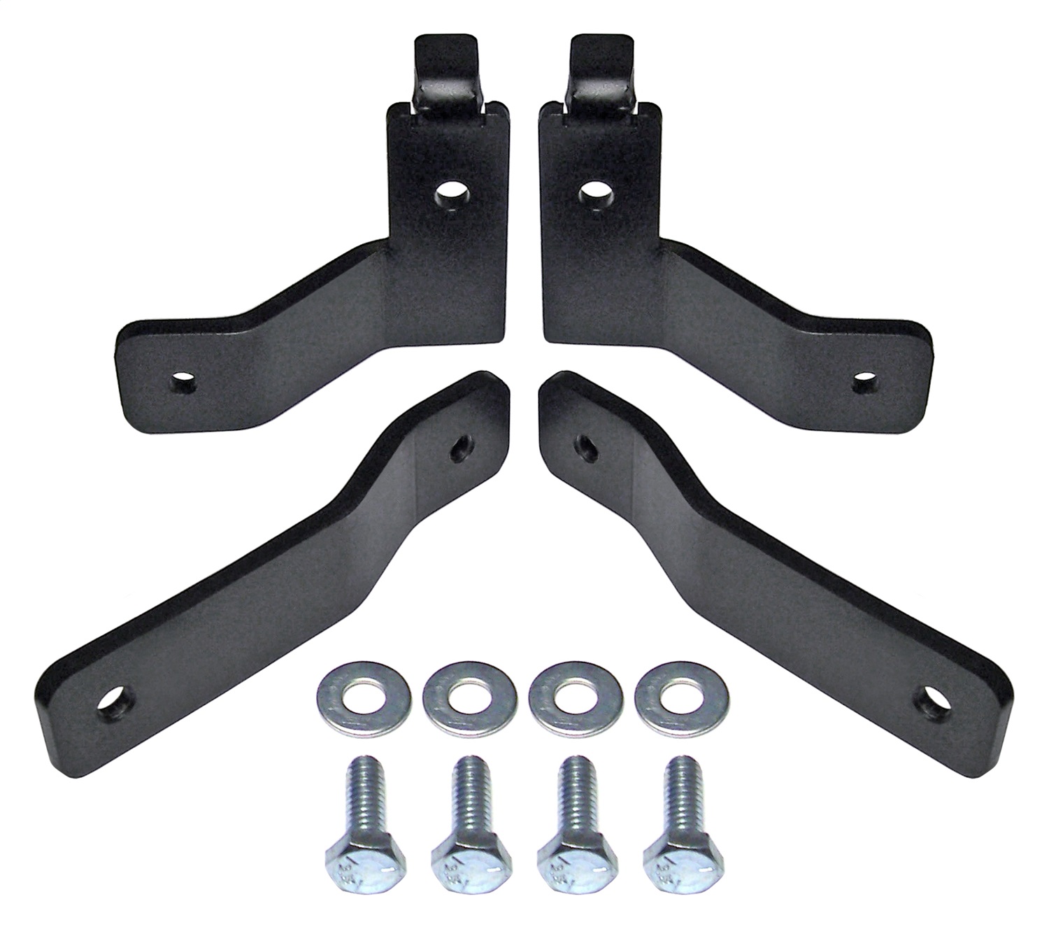 RockJock CE-9807BLBK Brake Line Relocation Bracket Kit Fits 07-18 Wrangler (JK)