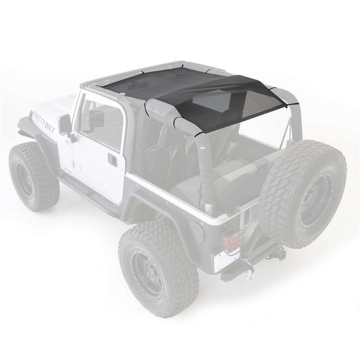 Smittybilt 95600 Cloak Extended Mesh Top Fits 97-06 Wrangler (TJ)