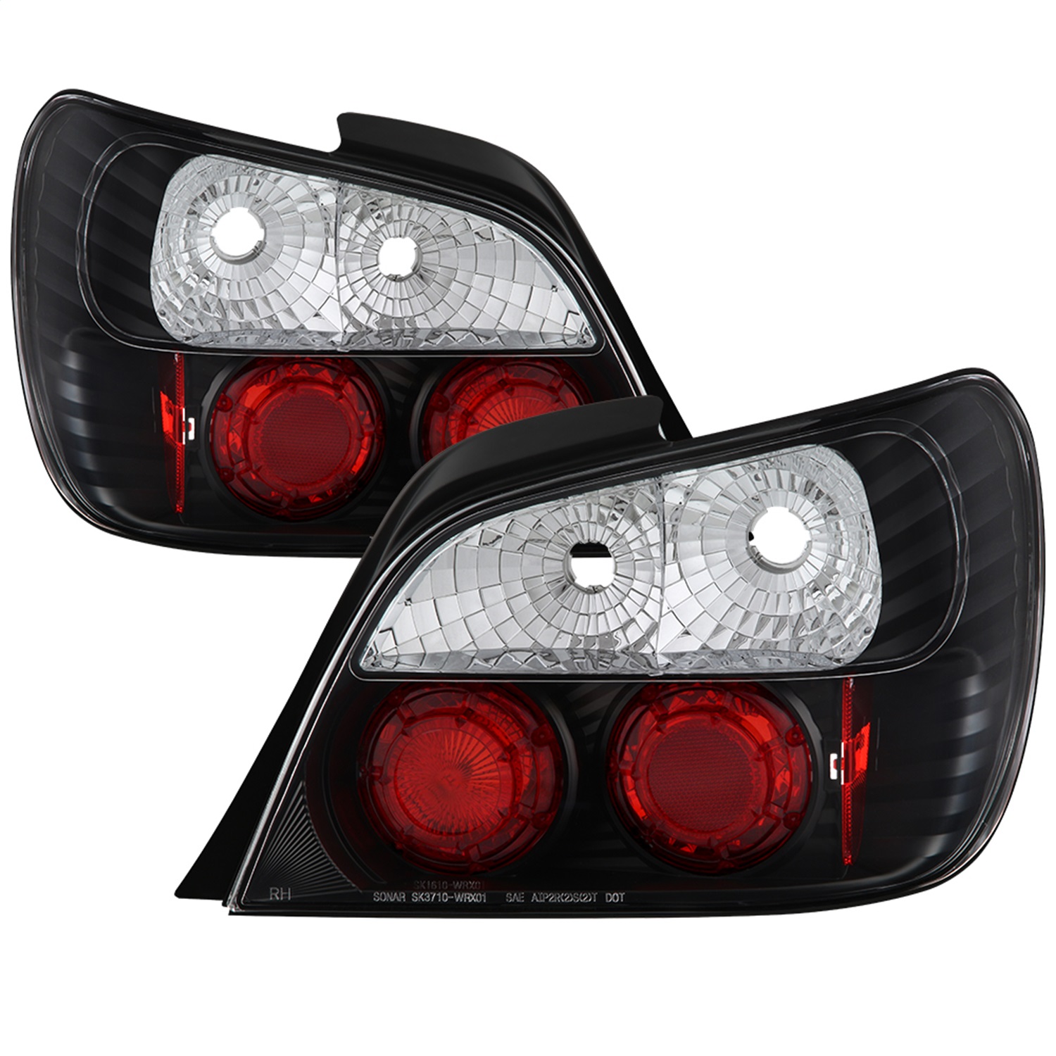 Spyder Auto 5007193 Euro Style Tail Lights Fits 02-03 Impreza