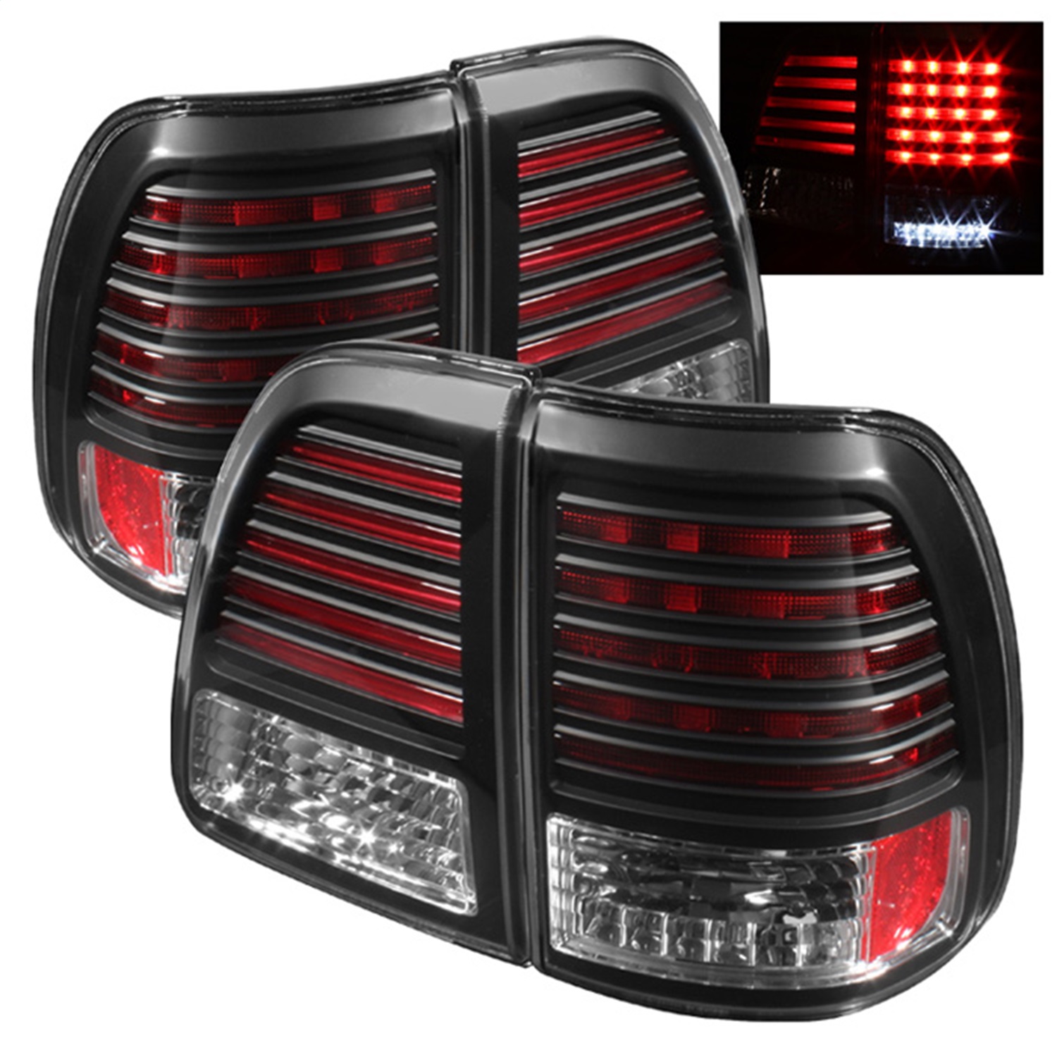 Spyder Auto 5007537 LED Tail Lights Fits 98-05 Land Cruiser