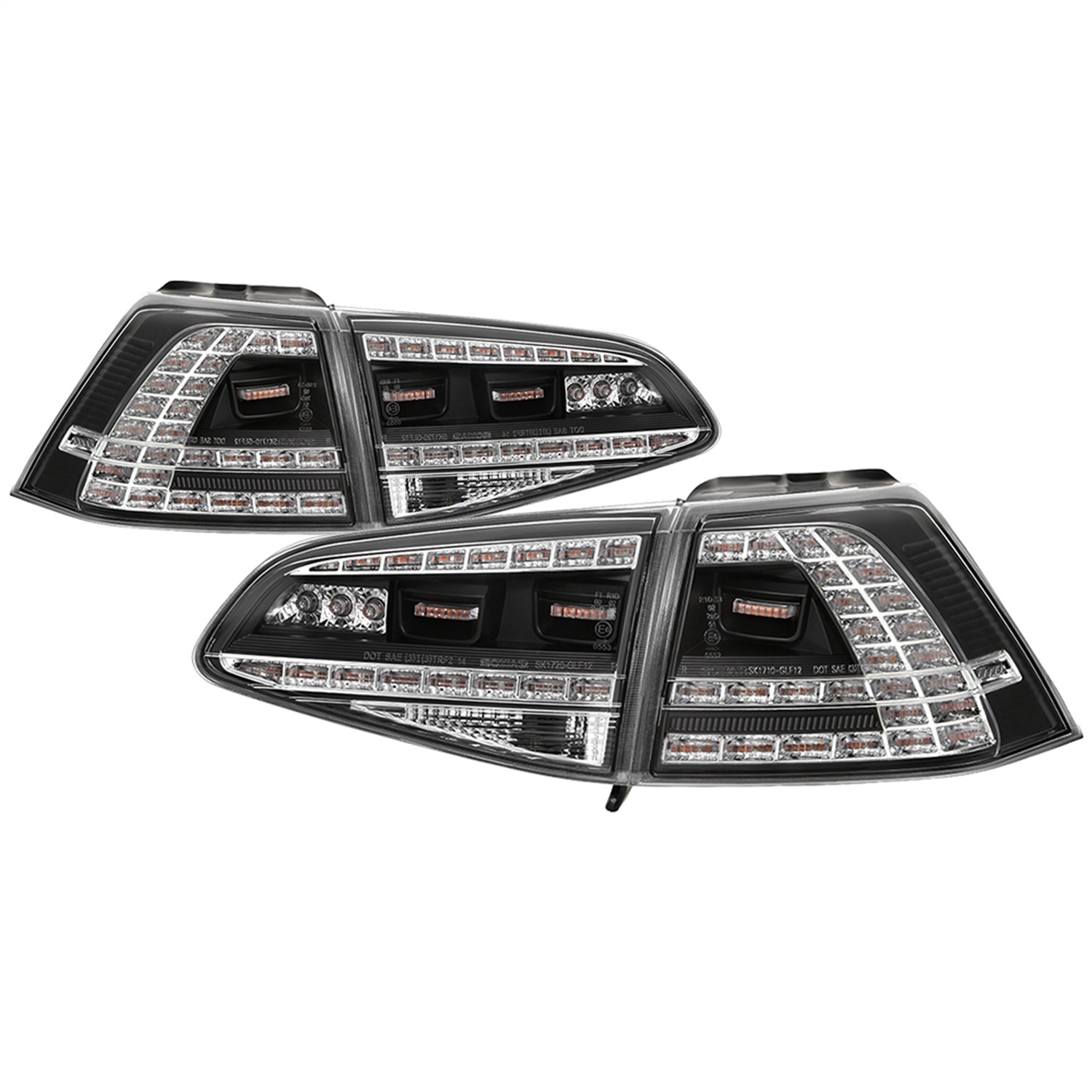 Spyder Auto 5085412 LED Tail Lights Fits 15-17 Golf