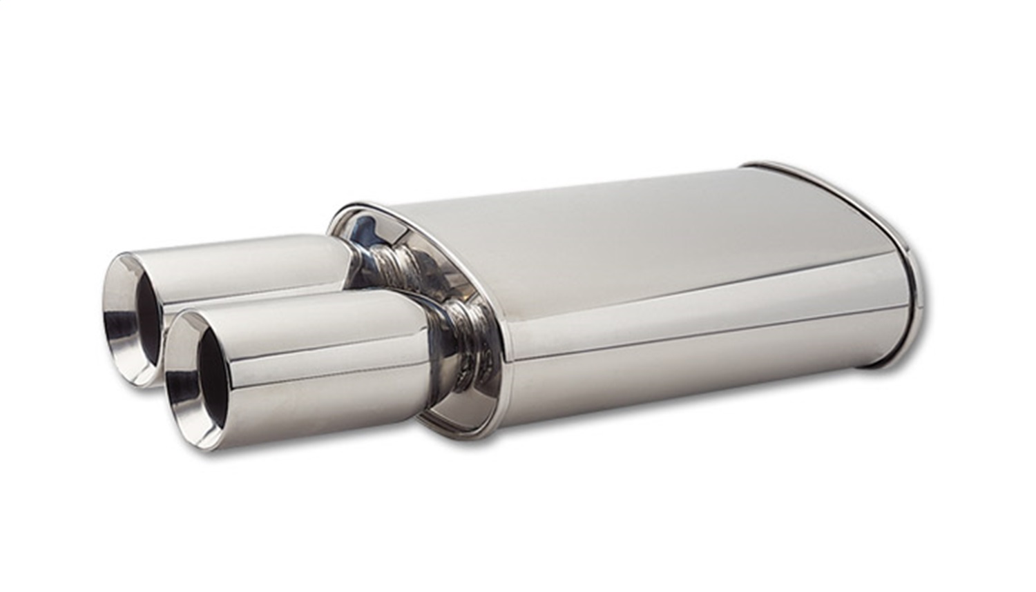 Vibrant 1040 - StreetPower Muffler w/Dual 3.5in Round Tips  2.5in in I.D.