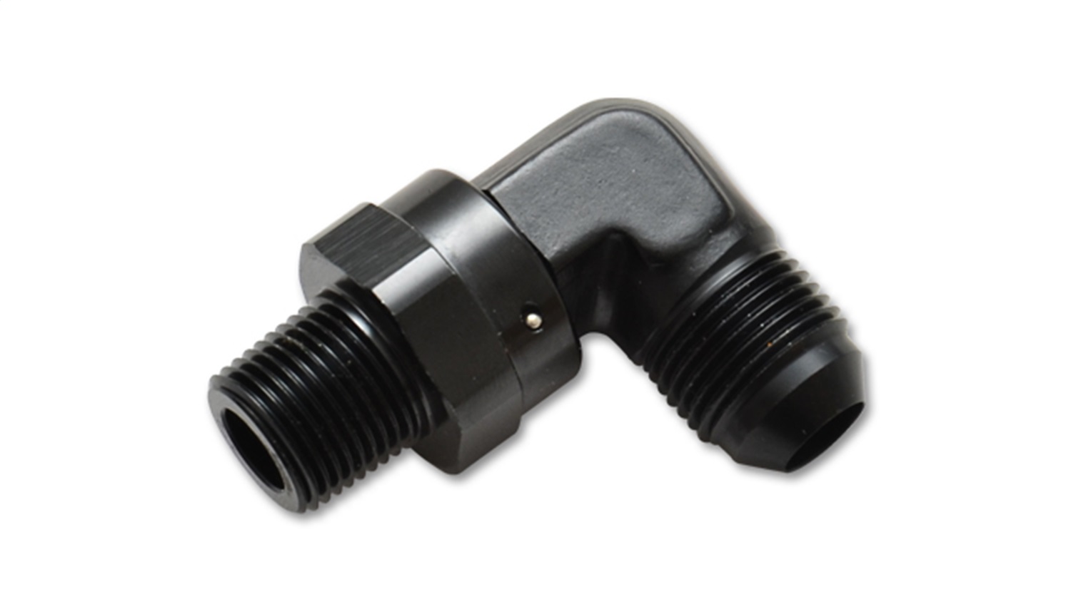 Vibrant Performance -4AN to 1/8in NPT Male Swivel 90 Degree Adapter Fitting