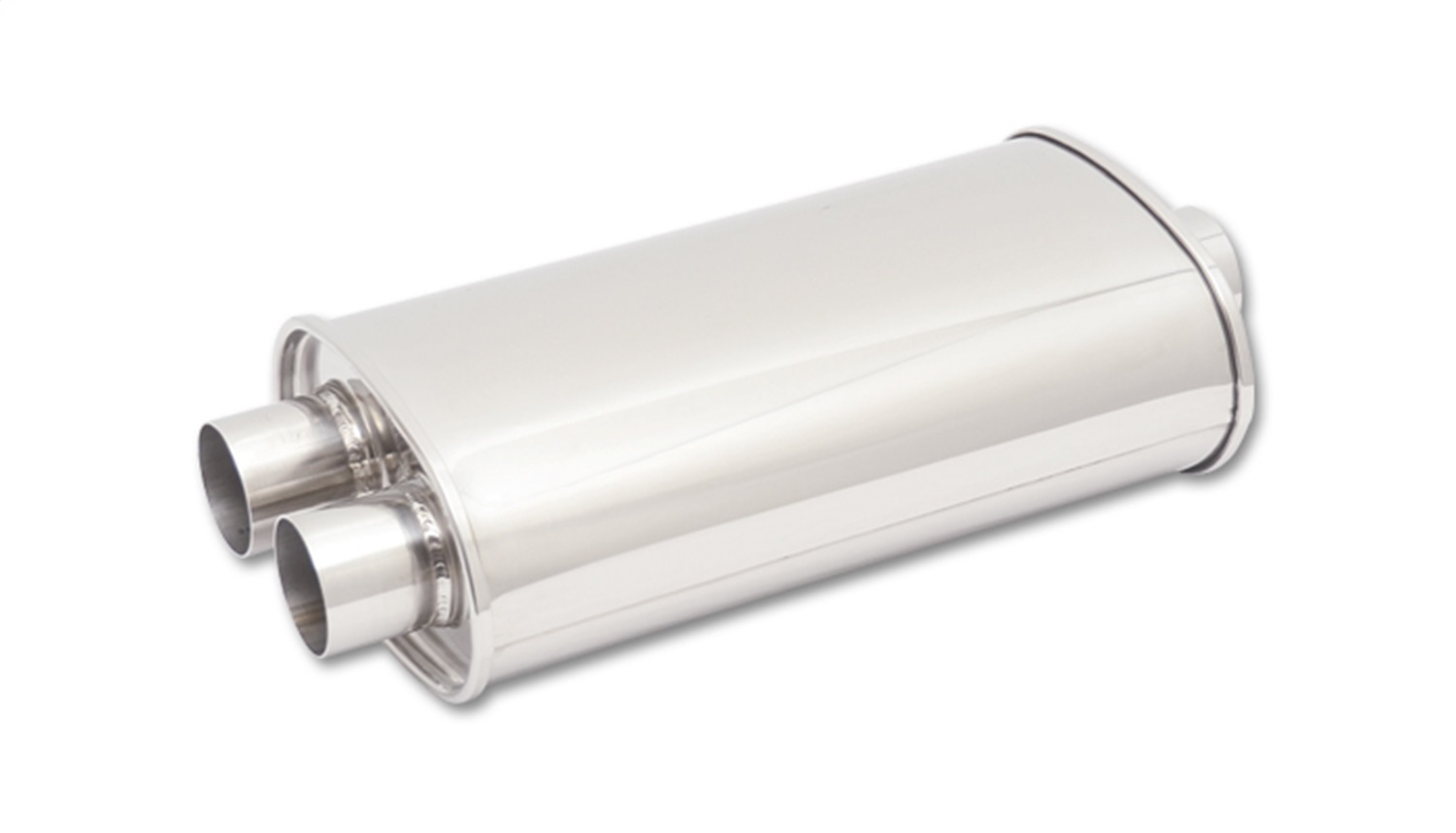 Vibrant StreetPower Oval Muffler 5in x 9in x 15in - 3in inlet/Dual Outlet