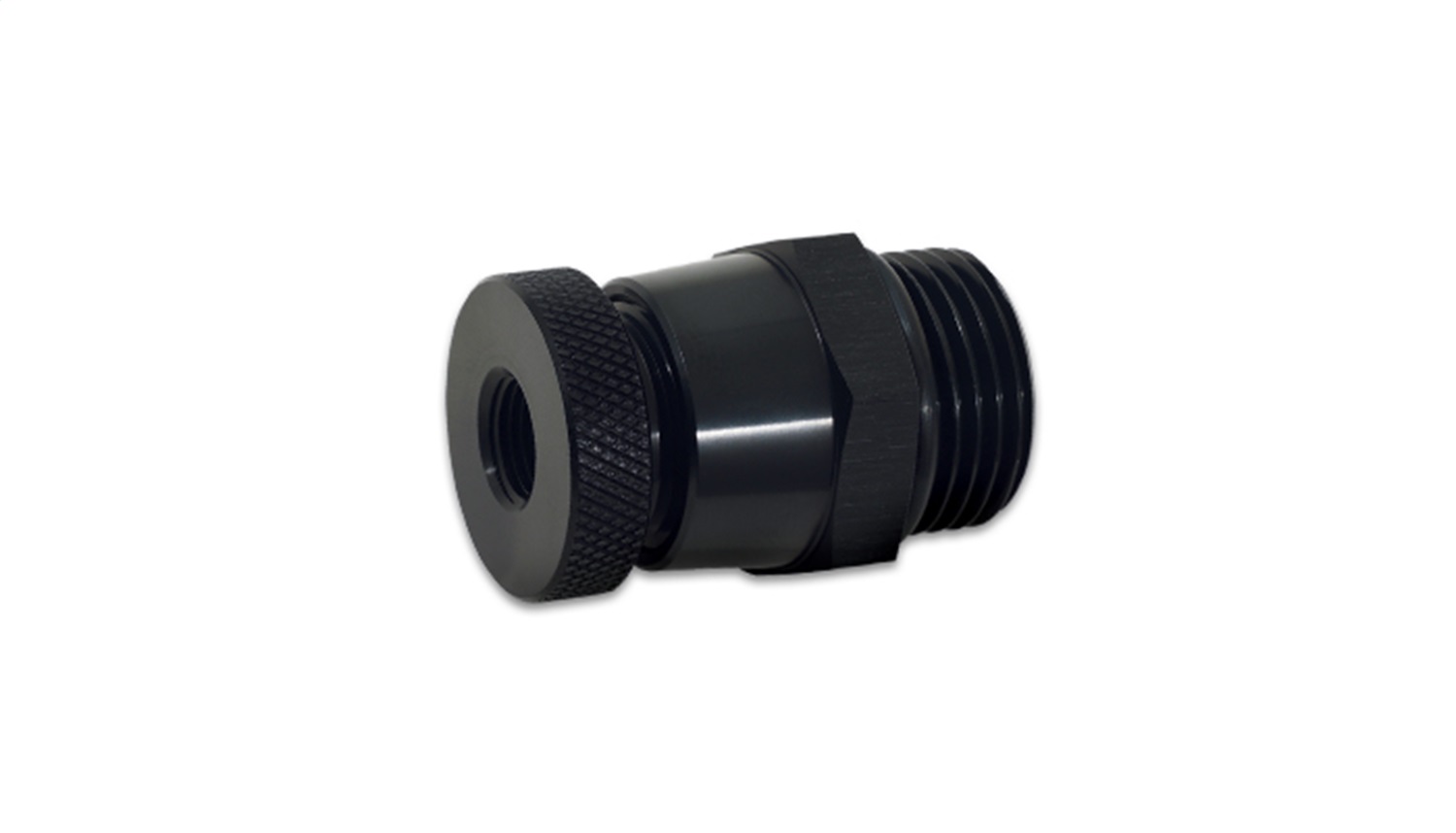 Vibrant Performance 8 ORB to 1/8 NPT Aluminum Drain Valve - Black