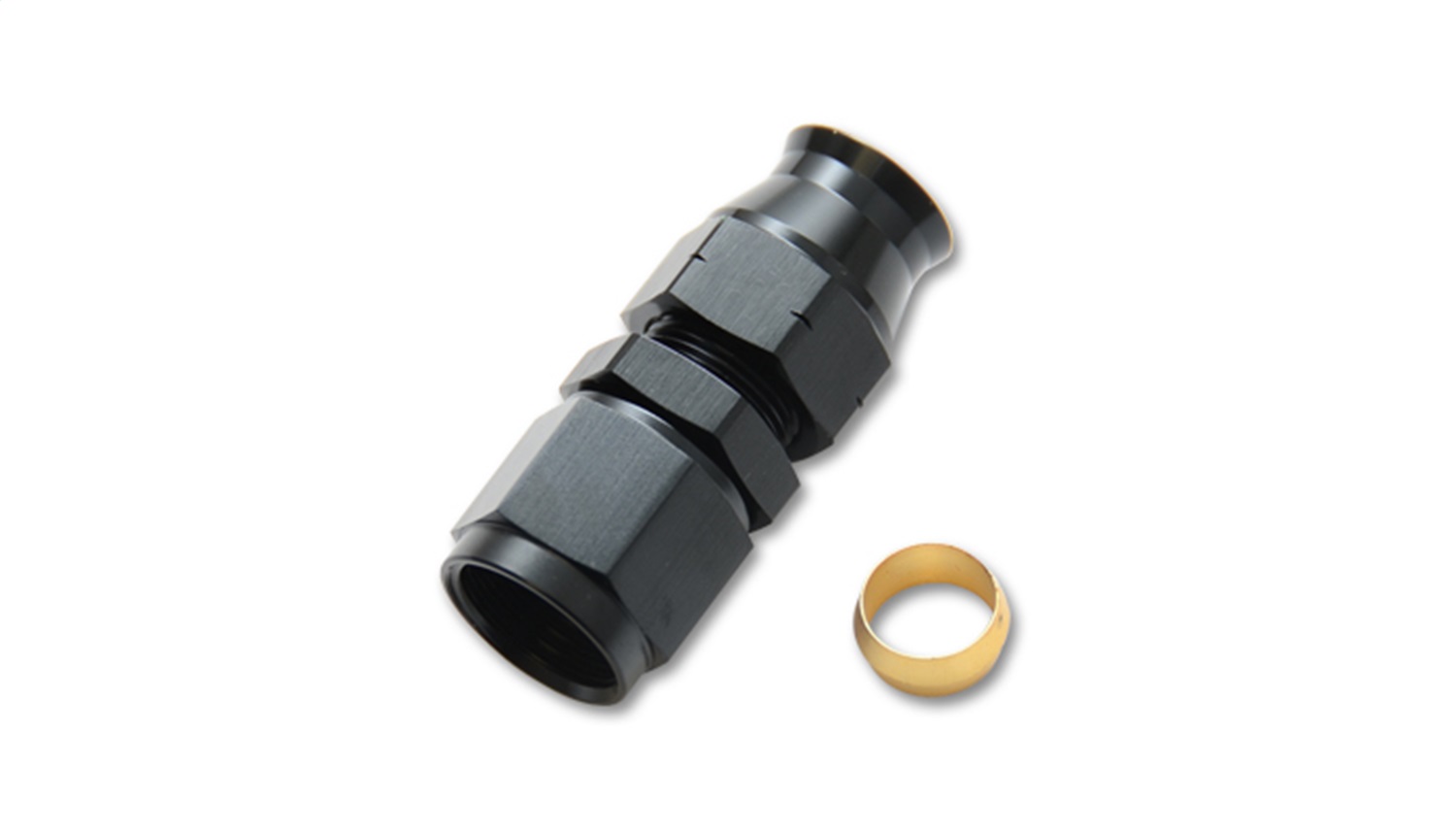 Vibrant 16445 -6AN Female to 5/16" Tube Adapter Fittings with Brass Olive Insert