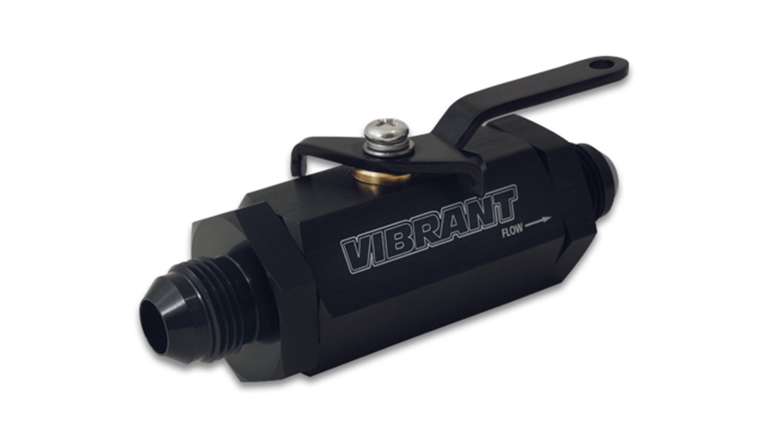 Vibrant Performance -12AN to -12AN Male Shut Off Valve - Black