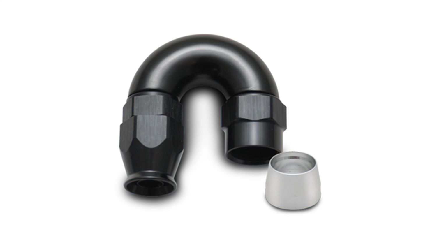 Vibrant Performance -6AN 180 Degree Elbow Hose End Fitting for PTFE Lined Hose