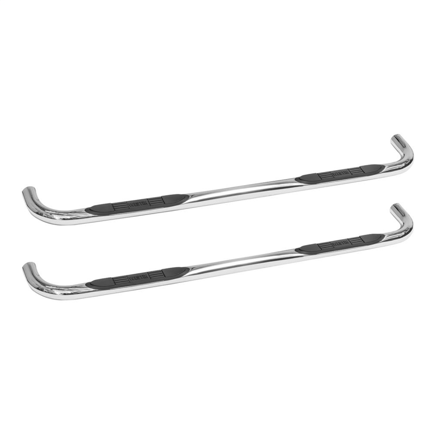 Westin 23-4130 E-Series 3 Round Nerf Step Bars Fits Sierra 1500 Silverado 1500